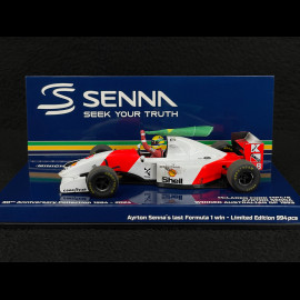 Ayrton Senna McLaren MP4/8 n° 8 Winner Australian GP 1993 F1 Dirty Version with Flag 1/43 Minichamps 540933308