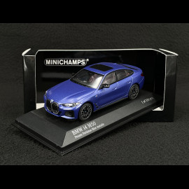BMW i4 M50 2022 Portimao Matte Blue 1/43 Minichamps 410024001