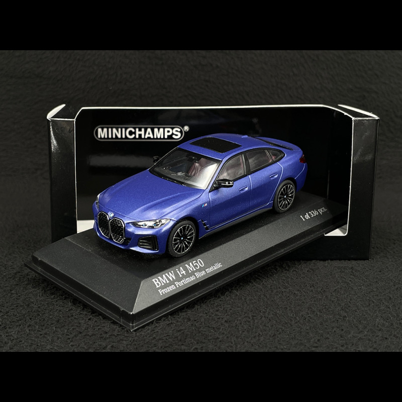 BMW i4 M50 2022 Portimao Mattblau 1/43 Minichamps 410024001