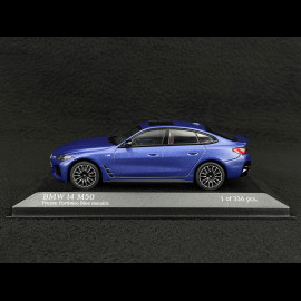 BMW i4 M50 2022 Portimao Mattblau 1/43 Minichamps 410024001