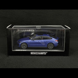 BMW i4 M50 2022 Portimao Mattblau 1/43 Minichamps 410024001