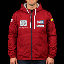 Clay Regazzoni Jacket Windbreaker n° 4 Monza 1970 Burgundy - Unisex