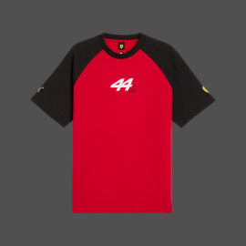 Ferrari T-Shirt F1 Team n° 44 Lewis Hamilton Puma Rot / Schwarz 701238458-001 - unisex