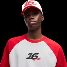 Ferrari T-Shirt F1 Team n° 16 Charles Leclerc Puma Weiß / Rot 701238487-001 - unisex