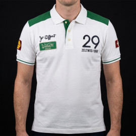 Jo Siffert Polo-Shirt n° 29 Warson Weiß / Green Grün - herren
