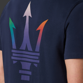 Maserati T-Shirt North Sails Trident Logo Marineblau - Unisex