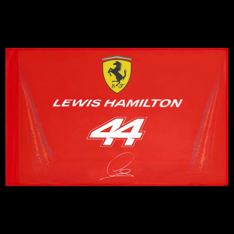 Ferrari Flagge F1 Team n° 44 Lewis Hamilton 2026 Rot 94 x 28 cm 701238026-001