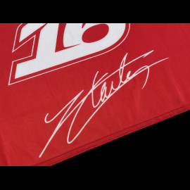 Ferrari Flagge F1 Team n° 16 Charles Leclerc 2026 Rot 94 x 28 cm 701238027-001