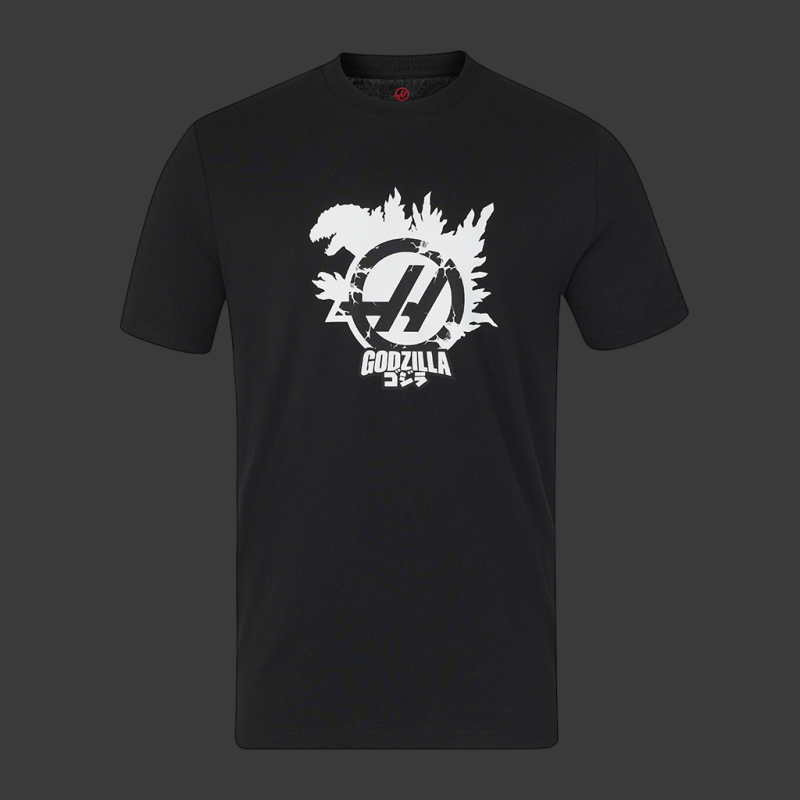Haas T-Shirt F1 Team Godzilla Schwarz - Unisex