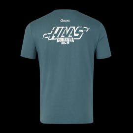 Haas T-Shirt F1 Team Godzilla Tiefblaue Rennbahn / Grün - Unisex