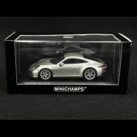 Porsche 911 S/T Type 992 2023 GT Silver Metallic 1/43 Minichamps 410063022