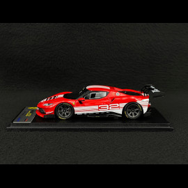 Ferrari 296 Challenge n° 32 2023 Markteinführungsversion Rot / Weiß 1/43 Looksmart LSRC181