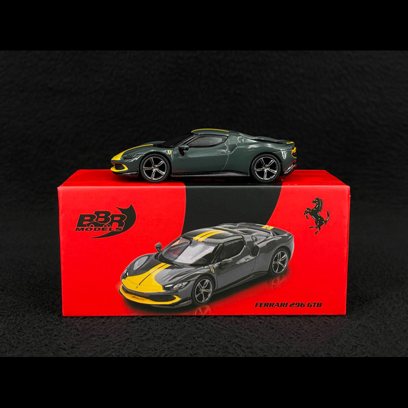 Ferrari 296 GTB Assetto Fiorano 2024 Grigio Scuro 1/64 BBR Models BBRFER64007