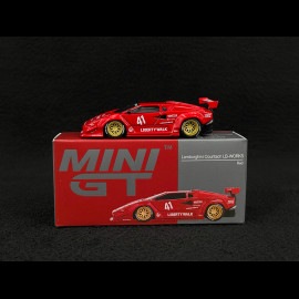 Lamborghini Countach LB Works n° 41 2025 Rot 1/64 Mini GT MGT01100-L