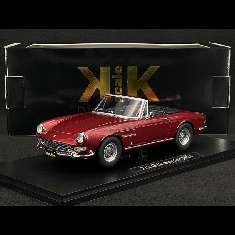 Ferrari 275 GTS Pininfarina Spyder 1964 Steve McQueen Rot Metallic 1/18 KK Scale KKDC180249
