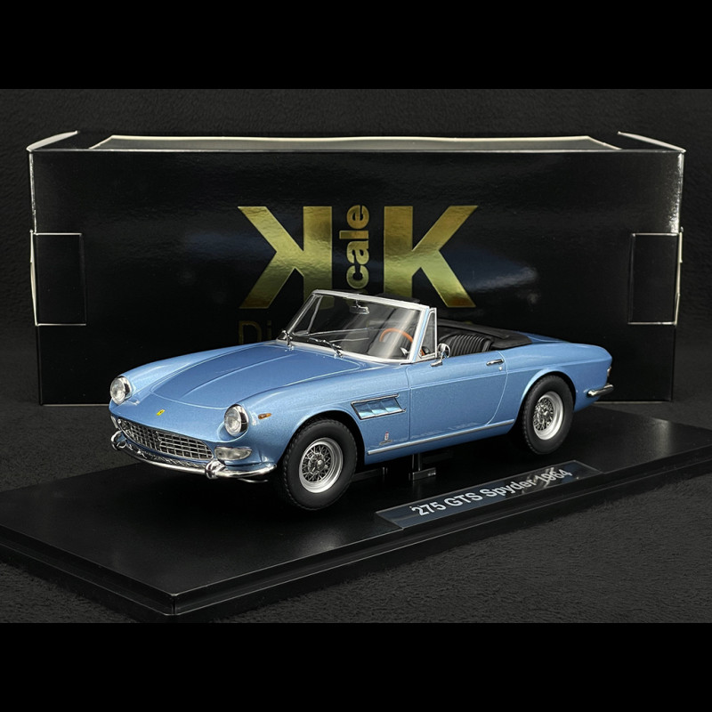 Ferrari 275 GTS Pininfarina Spyder 1964 mit Speichenfelgen Hellblau 1/18 KK Scale KKDC180246