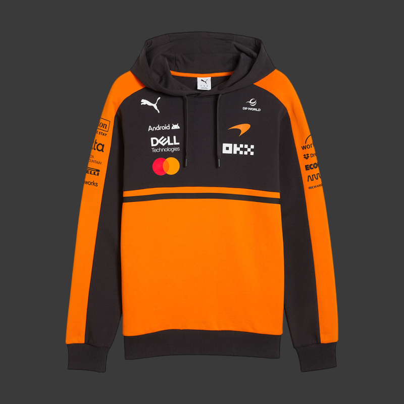McLaren Hoodie F1 Team Norris / Piastri 2026 Papaya Orange Puma 701241086-001 - Unisex