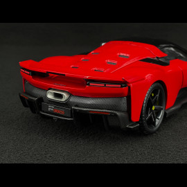 Ferrari F80 2024 Rosso Corsa / Schwarze Felgen 1/18 Bburago 18-16918