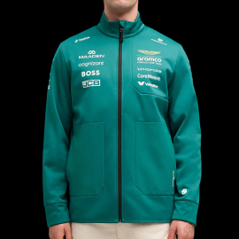 Aston Martin Softshell Jacket F1 Team Alonso / Stroll 2026 Green Lux Puma 701239694-001 - Unisex