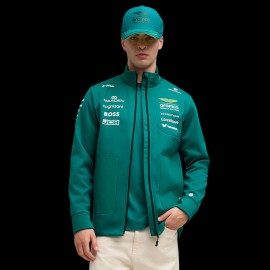 Aston Martin Softshell Jacket F1 Team Alonso / Stroll 2026 Green Lux Puma 701239694-001 - Unisex