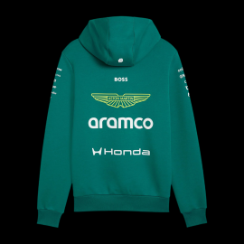 Aston Martin Hoodie F1 Team Alonso / Stroll 2026 Green Lux Puma 701239679-001 - Unisex