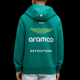 Aston Martin Hoodie F1 Team Alonso / Stroll 2026 Green Lux Puma 701239679-001 - Unisex