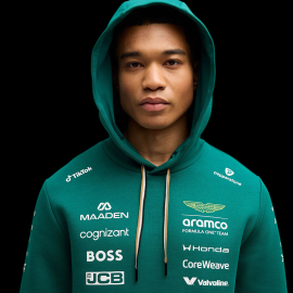 Aston Martin Hoodie F1 Team Alonso / Stroll 2026 Green Lux Puma 701239679-001 - Unisex