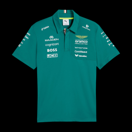Aston Martin Polo Shirt F1 Team Alonso / Stroll 2026 Green Lux Puma 701239682-001 - Unisex