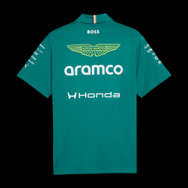 Aston Martin Poloshirt F1 Team Alonso / Stroll 2026 Green Lux Puma 701239682-001 - Unisex
