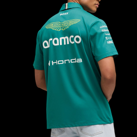 Aston Martin Poloshirt F1 Team Alonso / Stroll 2026 Green Lux Puma 701239682-001 - Unisex