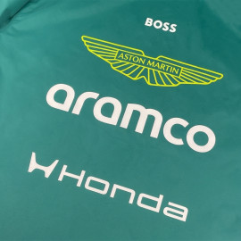 Aston Martin Waterproof Jacket F1 Team Alonso / Stroll 2026 Green Lux Puma 701239693-001 - Unisex