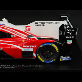 Porsche 963 n° 6 2nd 24h Le Mans 2025 1/18 Spark 18S1054