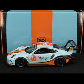 Porsche 911 RSR Type 991 n° 86 24h Le Mans 2018 Gulf Racing 1/12 Ixo LEGT12008