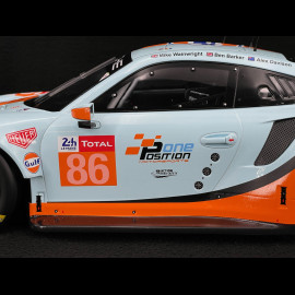 Porsche 911 RSR Typ 991 n° 86 24h Le Mans 2018 Gulf Racing 1/12 Ixo LEGT12008