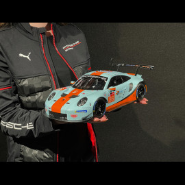 Porsche 911 RSR Type 991 n° 86 24h Le Mans 2018 Gulf Racing 1/12 Ixo LEGT12008