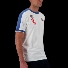 Steve McQueen T-Shirt Le Mans 1971 White / Blue SQ261TSM02-002 - Men