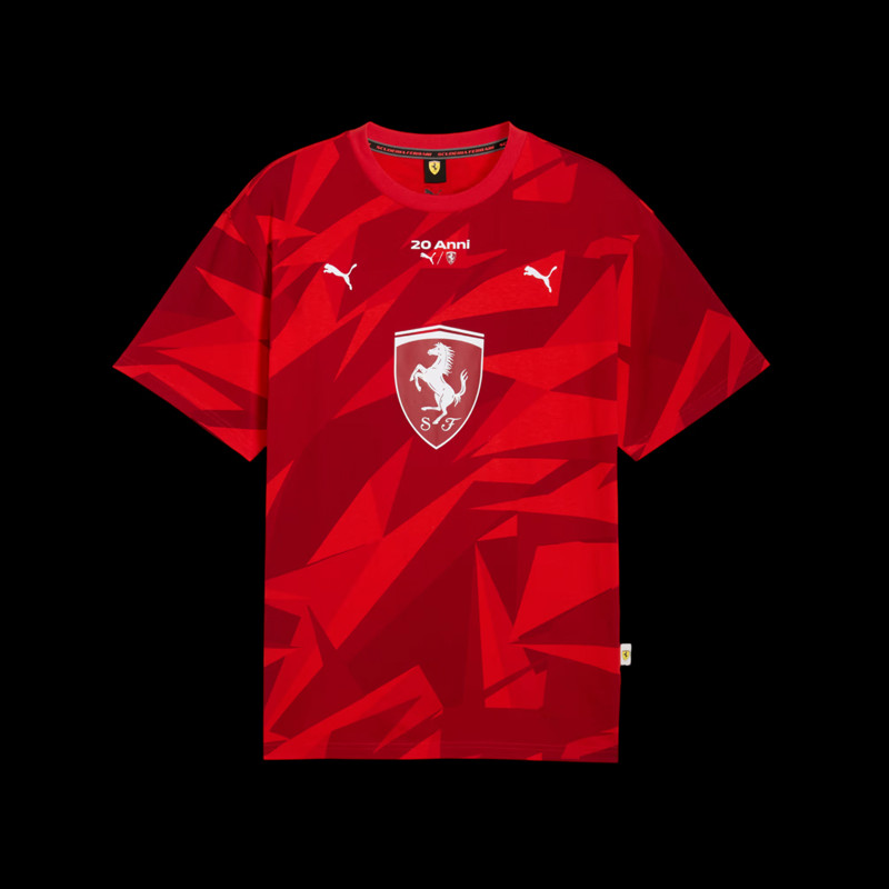 Ferrari T-shirt F1 Team Leclerc / Hamilton 20 years Collector Puma Red 633943-02 - unisex