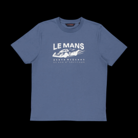 Steve McQueen T-Shirt Le Mans 917 n° 20 Blau SQ261TSM08-115 - Herren