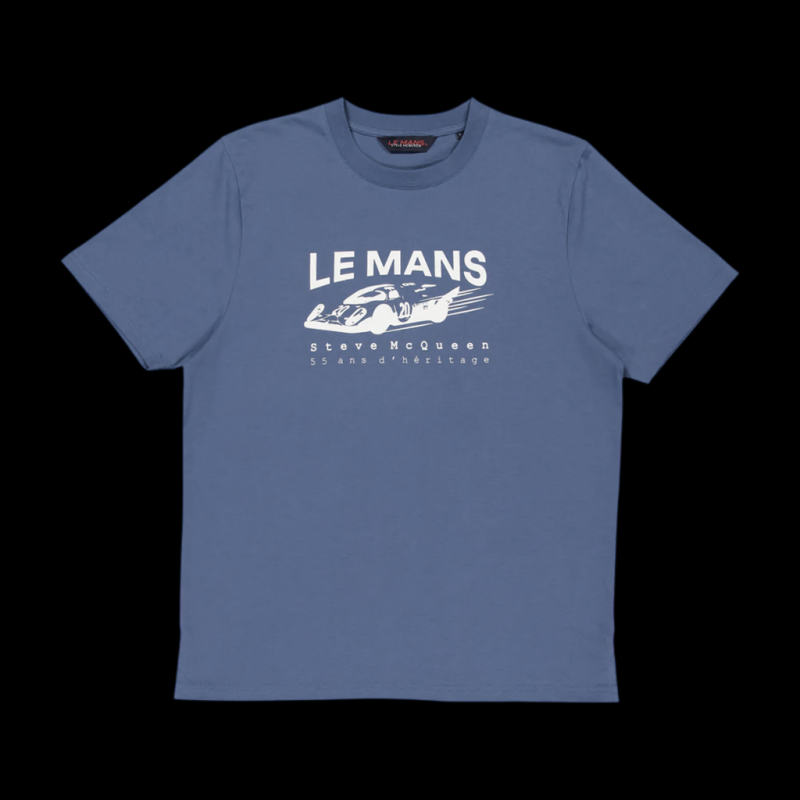 Steve McQueen T-Shirt Le Mans 917 n° 20 Blue SQ261TSM08-115 - Men