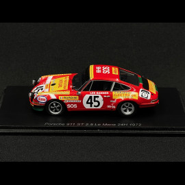 Porsche 911 ST 2.5 n° 45 24h Le Mans 1972 1/43 Spark S9779