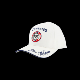 Steve McQueen Cap Le Mans 55. Jubiläum Weiß SQ261KS650-002 - Unisex