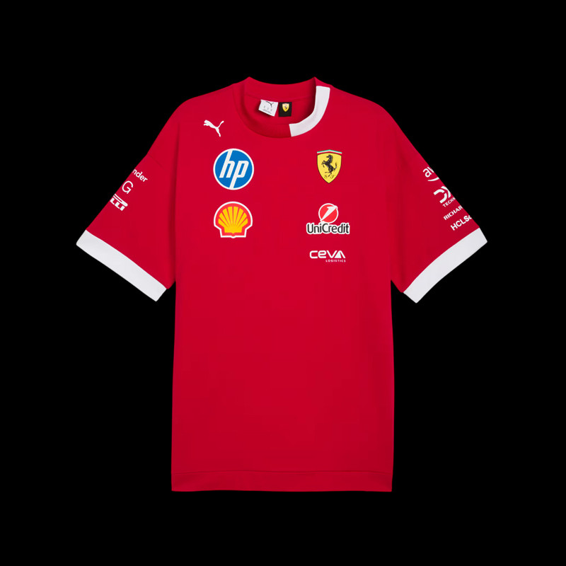 Ferrari T-shirt F1 Team Leclerc / Hamilton Puma Red 713571-01 - unisex