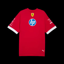 Ferrari T-Shirt F1 Team Leclerc / Hamilton Puma Rot 713571-01 - unisex