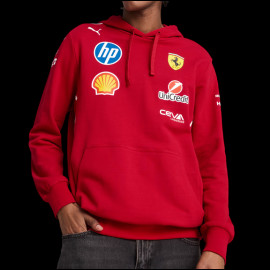 Ferrari Sweatshirt F1 Team Leclerc / Hamilton Puma Dunkelrot 7639741-01 - unisex