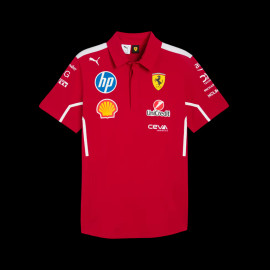 Ferrari Poloshirt F1 Team Leclerc / Hamilton Puma Dunkelrot 763944-01 - unisex