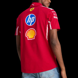Ferrari Poloshirt F1 Team Leclerc / Hamilton Puma Dunkelrot 763944-01 - unisex