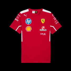 Ferrari T-shirt F1 Team Leclerc / Hamilton Puma Dark Red 763945-01 - unisex