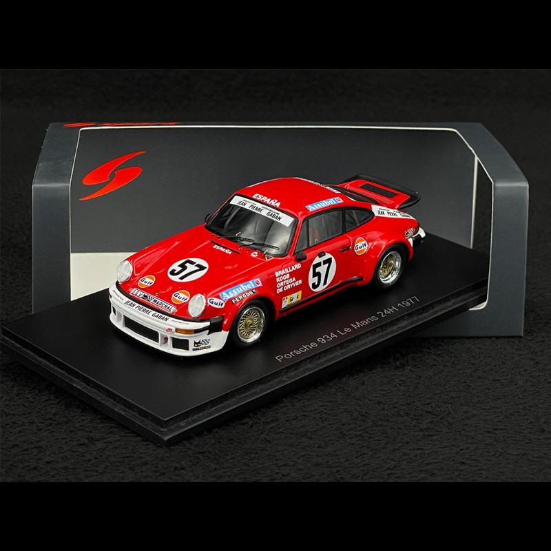 Porsche 934 n° 57 24h Le Mans 1977 1/43 Spark S9829