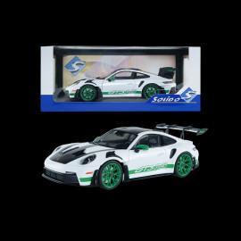 Porsche 911 GT3 RS Type 992 2024 Weissach Package White / Green Stripes 1/18 Solido S1812107