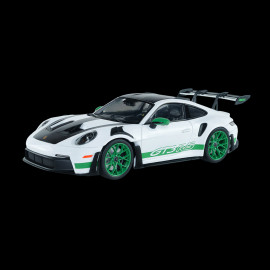 Porsche 911 GT3 RS Type 992 2024 Weissach Package White / Green Stripes 1/18 Solido S1812107